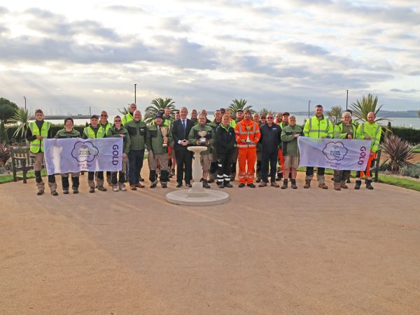 Team SWISCo with their gold award for south west in bloom 2024